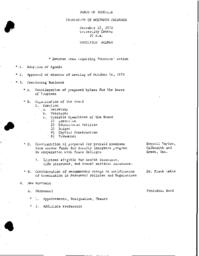 1973-12-12 - Board of Trustees meeting agenda, addendum, and minutes