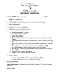 2012-03-09 - Board of Trustees meeting agenda and minutes