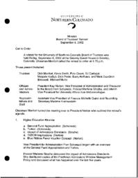 2002-09-06 Board of Trustees meeting documents
