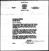 1946-11-06 Letter from Martin Sommers to Mr. James A. Michener