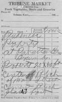 Handwritten receipt, ca. 1933