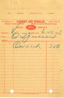 Garnsey and Wheeler receipt, June 10, 1933