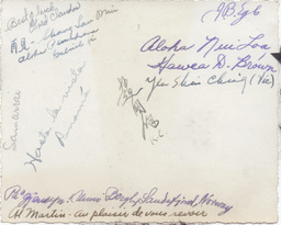 AJMpostWWII14 Signatures on a photo