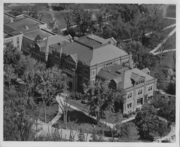 Cranford Hall, aerial view