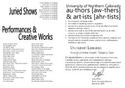 2008 Authors and Artists brochure 