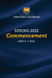 2022 Commencement Program, Spring (English)