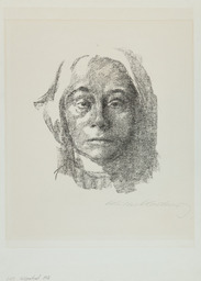 Selbstbildnis 1915 / Klipstein 130b by Käthe Kollwitz, 1915