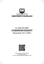 2021 Commencement Program, Fall (English)