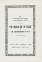 Program for The Yeomen of the Guard