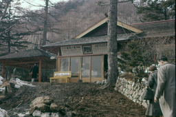 Doris Wisehart and William Callahan, Ryuzu Falls, Nikko, Japan, March 1958