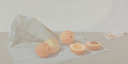 Peaches by Helen Lundeberg, 1977