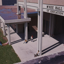 McKee Hall of Education, exterior patio area