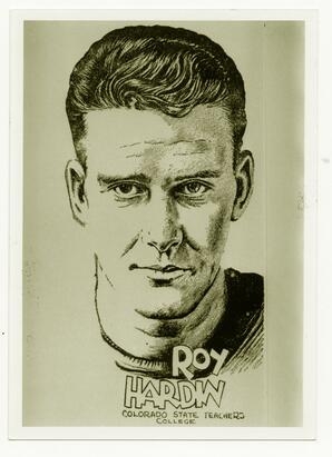 Roy Hardin, University of Northern Colorado football, ca. 1934.