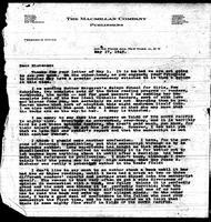 1945-05-17 Letter from The Macmillan Company, President's Office, to James A. Michener