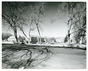 Snyder Hall, exterior, 1956