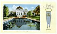 Library and Lily Pool. Circa 1916. 