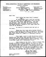 1947-02-11 Letter from Richmond P. Miller to James A. Michener