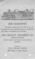Receipt from the Greeley Creamery Co., August 13, 1929