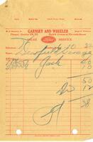 Garnsey and Wheeler receipt, June 10, 1933