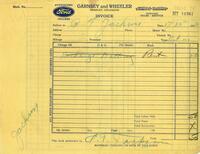 Invoice from Garnsey and Wheeler to O. T. Jackson, May 15, 1933