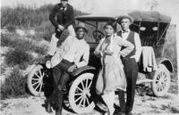 Four visitors to Dearfield, Colorado, ca. 1920s?
