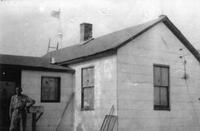 Thomas Russell outside his home, Dearfield, Colorado, ca. 1910s or 20s