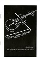 1986-03-21 - Program, Greeley Chamber Orchestra performance