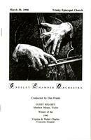 1990-03-30 - Program, Greeley Chamber Orchestra performance