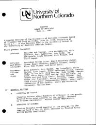 1993-06-11 - Board of Trustees meeting agenda, minutes, and supporting documents