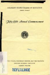 1945-05-30 Commencement Program