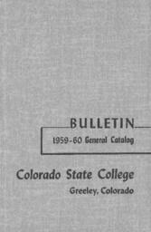 1959 - Colorado State College bulletin, series 59, number 3