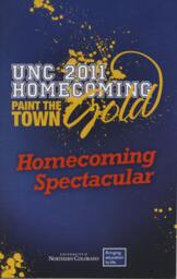 2011 UNC Homecoming Spectacular program