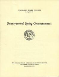 1962-05-27 Commencement Program, Spring