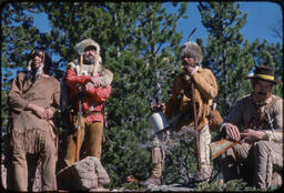 Actors in period dress, Estes Park, Colorado, 1978