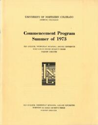 1973-08-15 Commencement Program, Summer