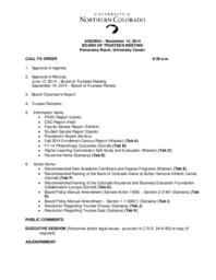 2014-11-14 - Board of Trustees Retreat agenda and supporting documents