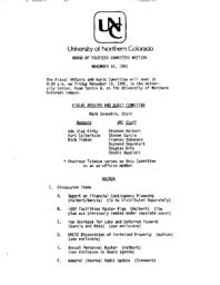 1992-11-13 - Board of Trustees meeting agenda, minutes, and supporting documents