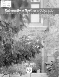 1998-1999 - University of Northern Colorado undergraduate and graduate catalog, series 48, number 2