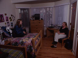 Female students in dorm room