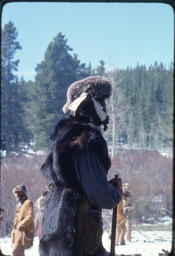 Actor in trapper costume, Estes Park, Colorado, 1978