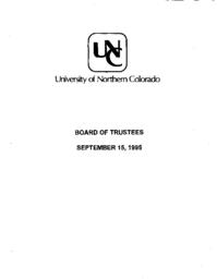 09-15-1995 -- Board of Trustees meeting agenda, minutes, and supporting documents