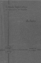 1948 - Colorado State College of Education bulletin, series 48, numbers 14-15