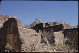 Adobe ruin, Cusihuiriachi, Chihuahua, Mexico