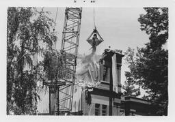 Cranford Hall demolition, 1972