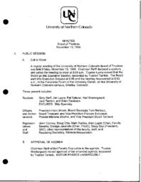 11-13-1998 - Board of Trustees meeting minutes