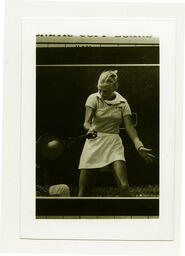Barb Eaton, University of Northern Colorado tennis team, 1982.