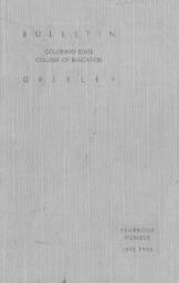 1942 - Colorado State College of Education bulletin, series 42, number 1