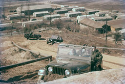 Choral-Aires Riding in Jeeps, Dongducheon, South Korea, February 1958