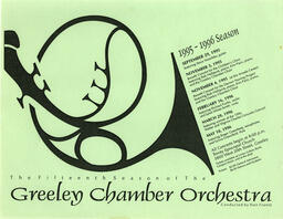 Flier, Greeley Chamber Orchestra Fifteenth Season, 1995