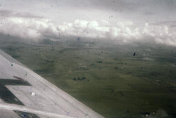 View from airplane window, Hawaii, 2/10/1958